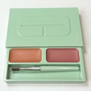 Clinique Lipstick Duo Palette with Brush, Tenderheart and Soft Bloom, Brand New